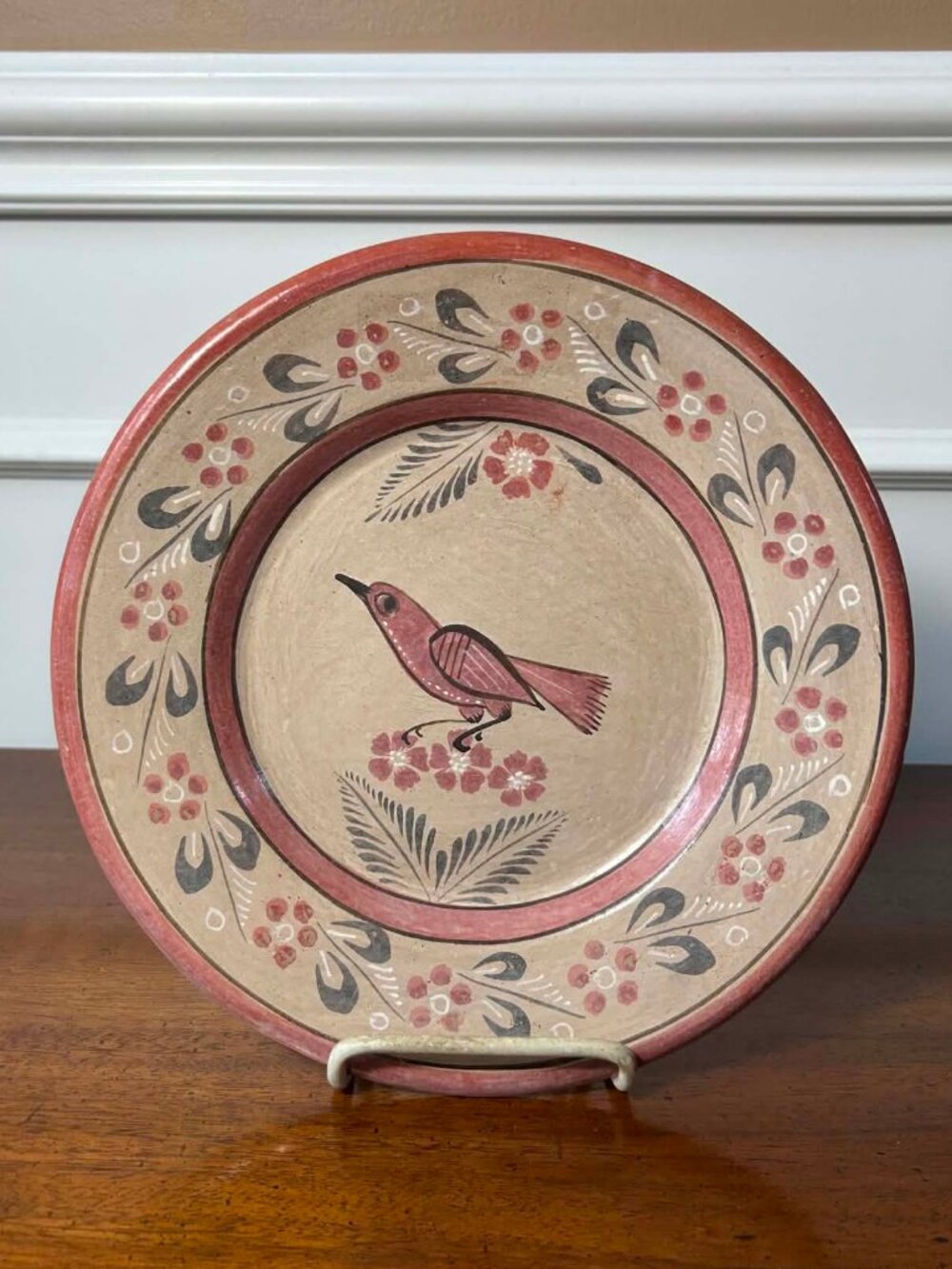 Mexican 10” Tonala burnished wall plate